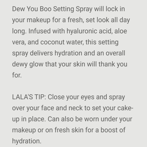 Dew You Boo Setting Spray 3.4oz – Hydrating Vegan Mist for Dewy Glow - Picture 6 of 10